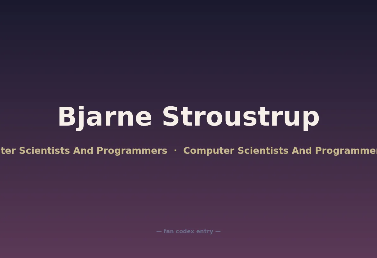 Bjarne Stroustrup