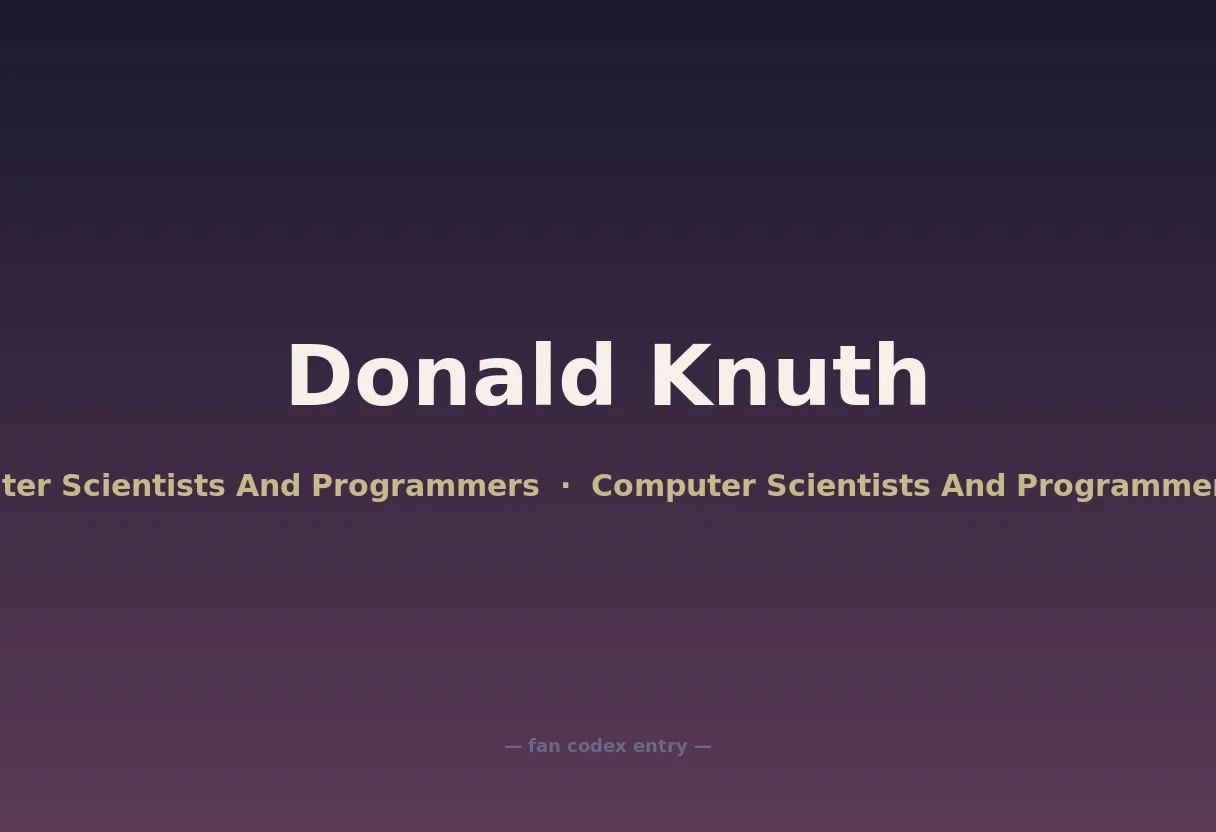 Donald Knuth